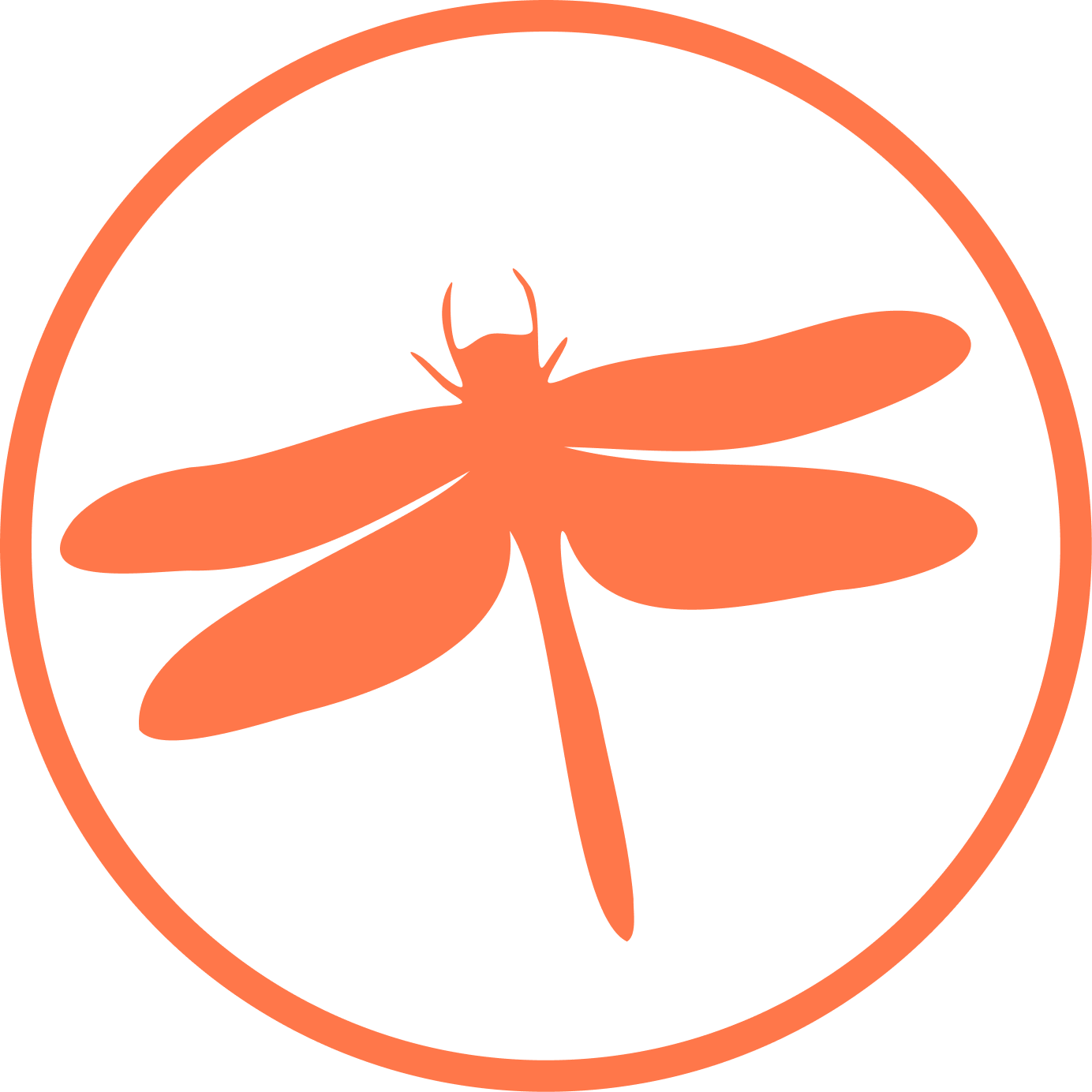 Orange dragonfly campaign symbol